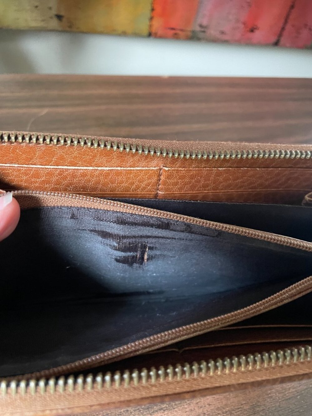 Tan Leather Gucci Wallet Fair Condition With COA - Picture 12 of 15